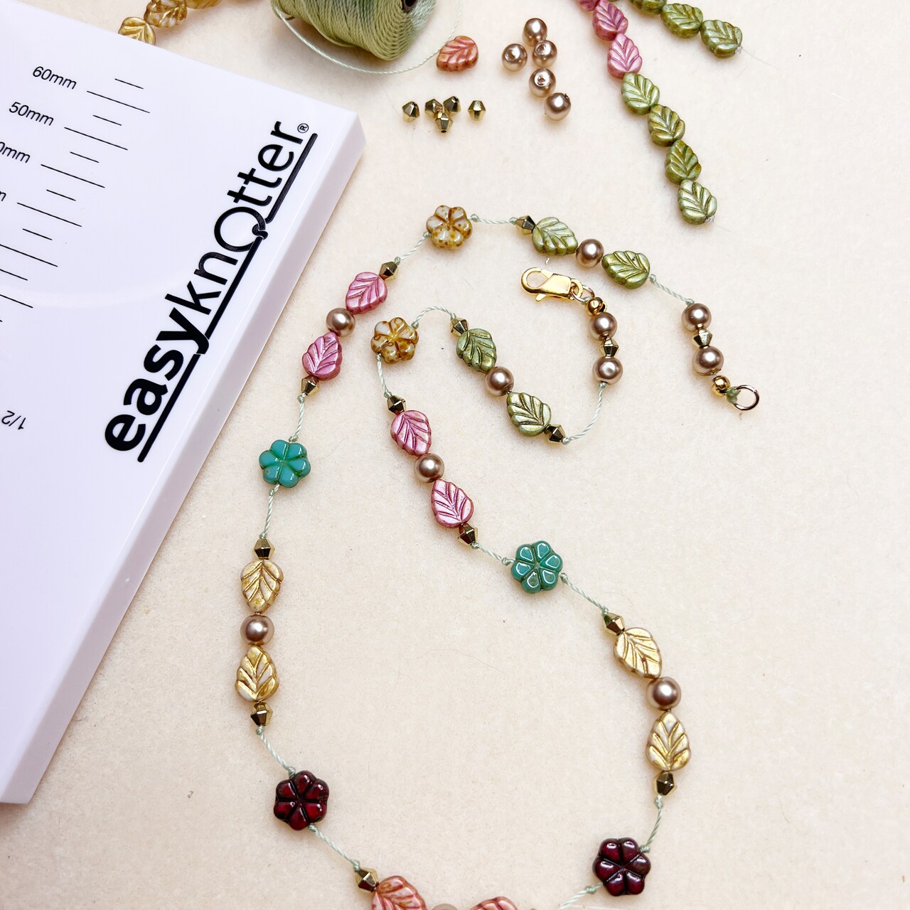Easy Knotter Fall Flair Necklace with The Beadsmith®